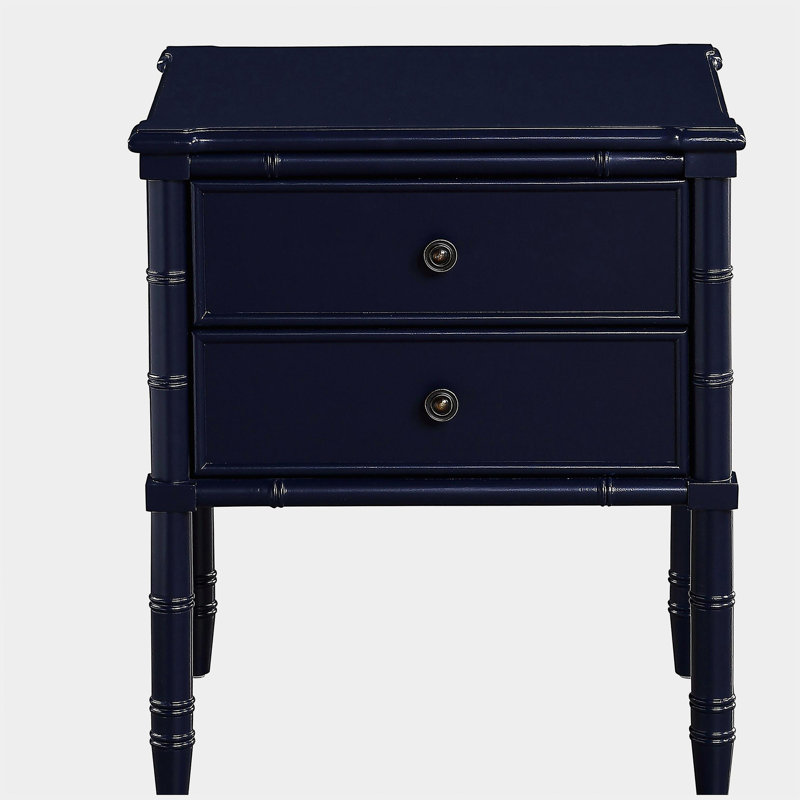 Emmett 2 Drawer Nightstand - Midnight Blue
