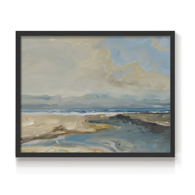 Lincoln Beach - Reproduction encadrée - Restickable, Noir, noir, noir, noir, H 22 po x l 28 po