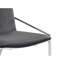 Zlatan Grey Velvet & Chrome Finish Side Chair (Set Of 2)