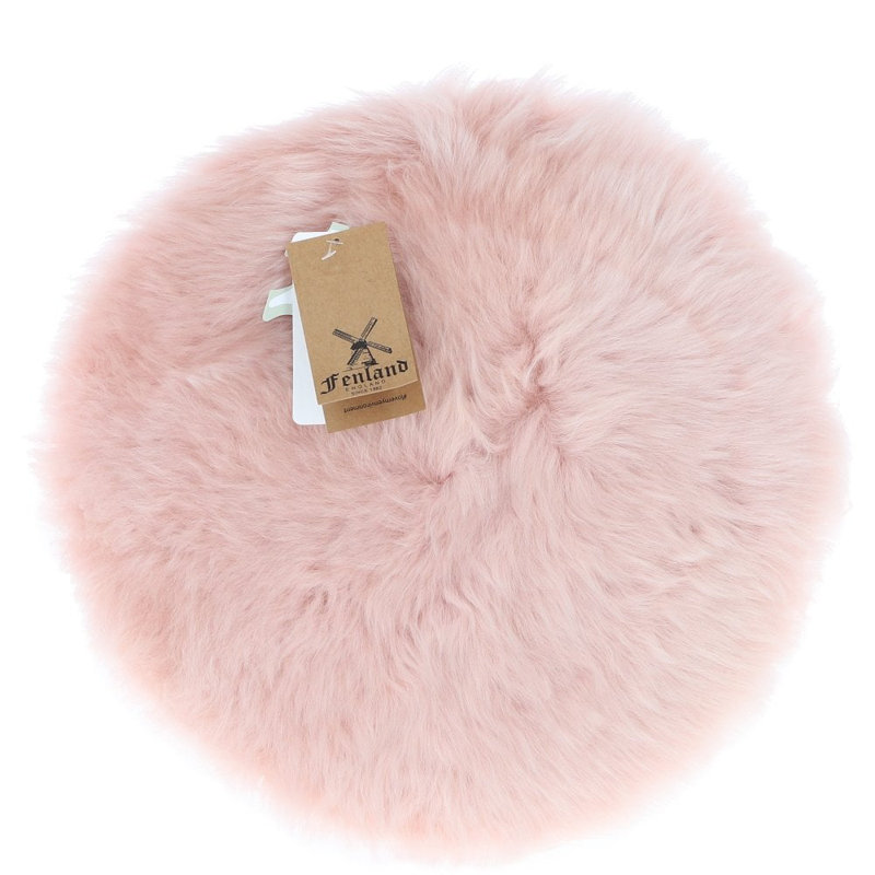 Sheepskin Seat Pad Wolf Tip, Pink