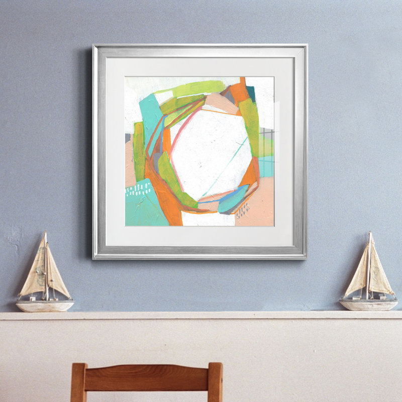 «Candy Whorl II», reproduction encadrée de qualité supérieure - prête à être accrochée, H 30,5 po x l 30,5 po x P 1,5 po