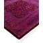Overdyed Hand-Knotted Wool Modern-Contemporary Purple Runner 3' 2" x 12' 3"