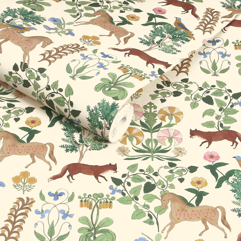 Joules Folk Forest Floral Multi Wallpaper