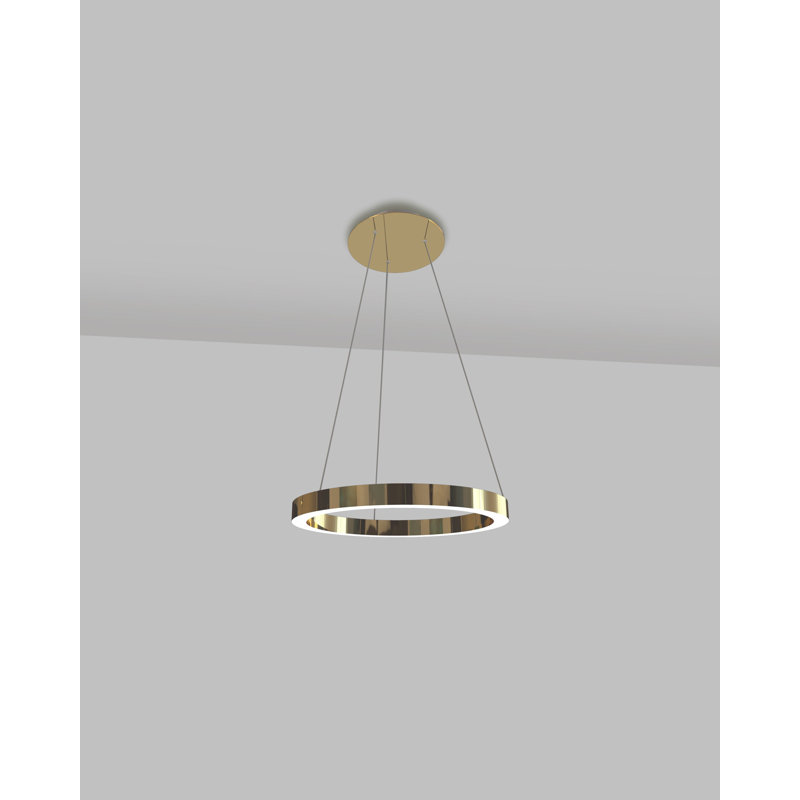Cirkel Pendant, Gold, 23.6"W