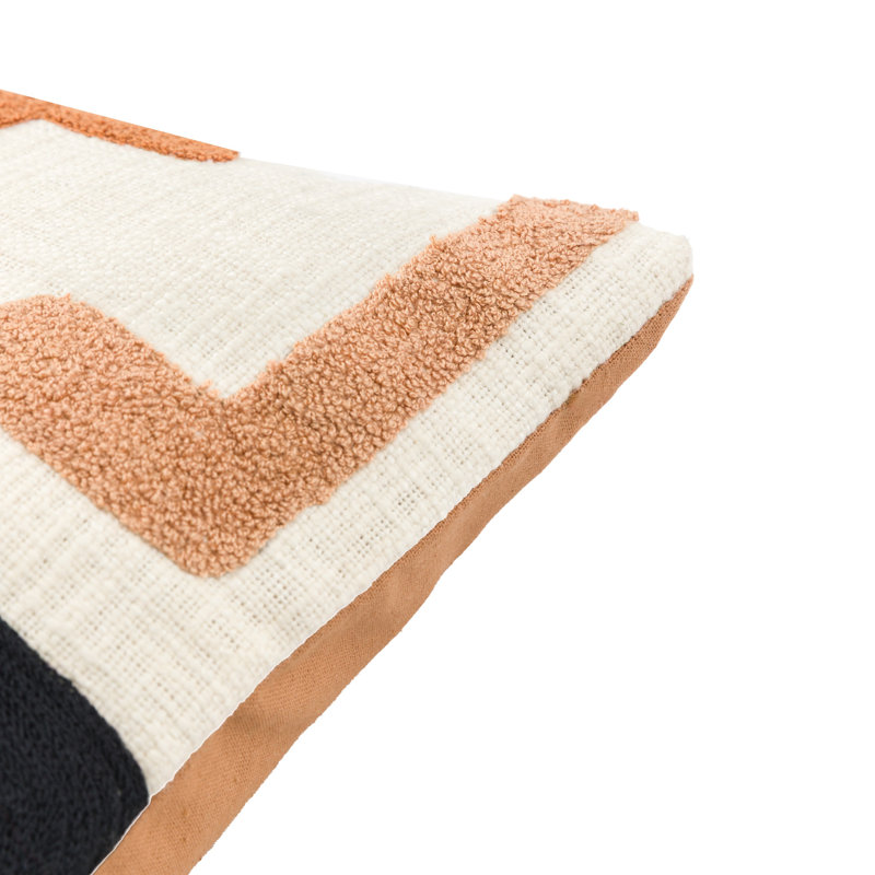 Abstract Orange Square Throw Cushion