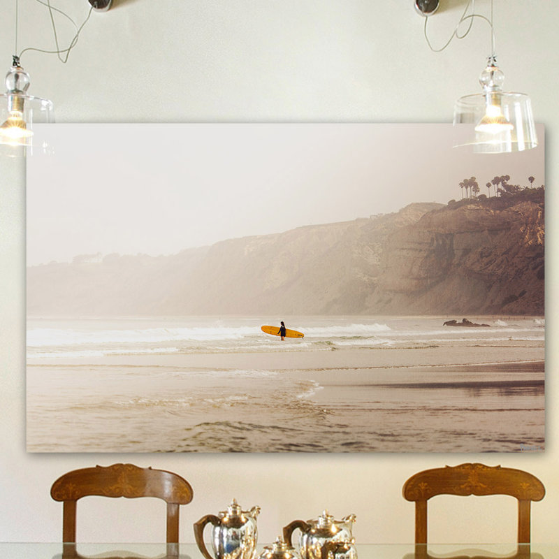 « surfer fille » par morgan j hartley, reproduction d’art sur toile tendue, 40 po x 60 po