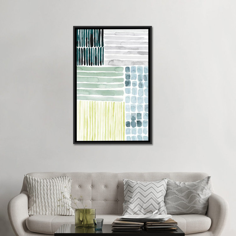 « satellite abstract i », impression sur toile, H 26 po x l 18 po x P 1,5 po, Toile avec cadre noir, Pas de tapis
