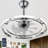 Ludovico 24" DIY Shape Adjustable Ceiling Fan with Lights Remote and APP Control-2035318130