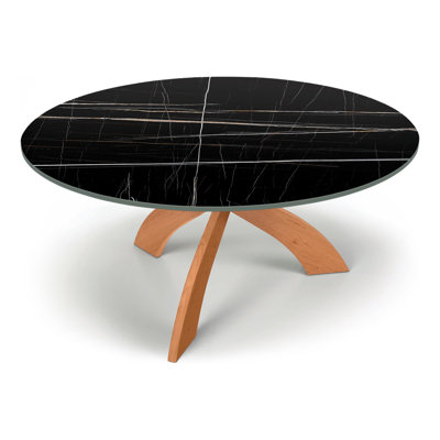 Tables de chat Entwine - Table ronde en pierre frittée