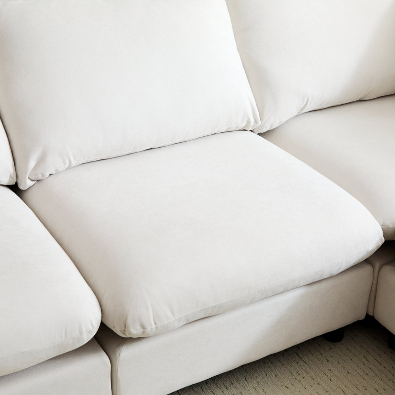Canapé d'intérieur, canapé modulaire à combinaison libre avec plusieurs options de sièges, parfait pour les réunions de famille et les moments de détente
