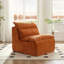 Chaise longue à 3 places avec dossier, entièrement compressée, confortable pour le salon et la chambre à coucher, polyester, orange-118056553