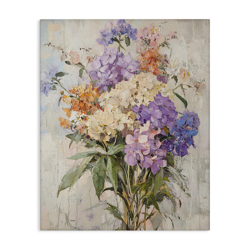 Abstract Hydrangea Clusters Canvas, design by Franklyn Gregory, 20" H x 16" W