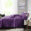 Édredon en velours mauve pour lit simple / simple TG, bourre et coussins décoratifs-122457020-122457022