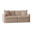 Canapé à accoudoirs carrés avec coussins réversibles de 84 po Hartig-823230096