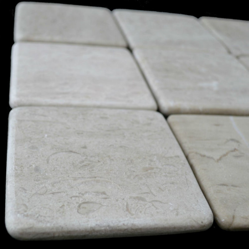 4" x 4" Opal Sand Marble Wall & Floor Tile
