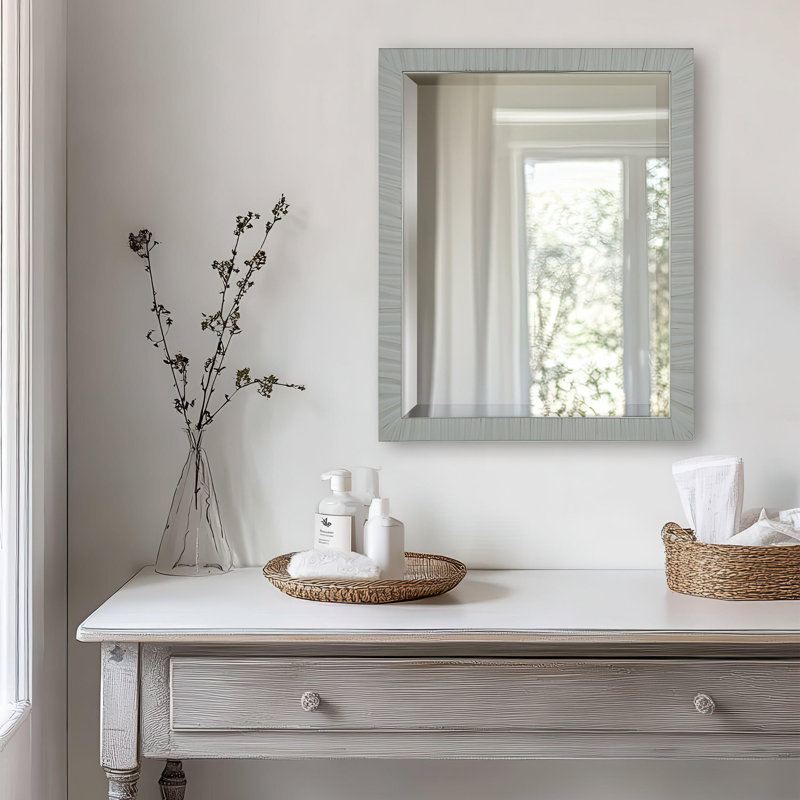 Cromer Mirror Soft Grey 500x25x500mm