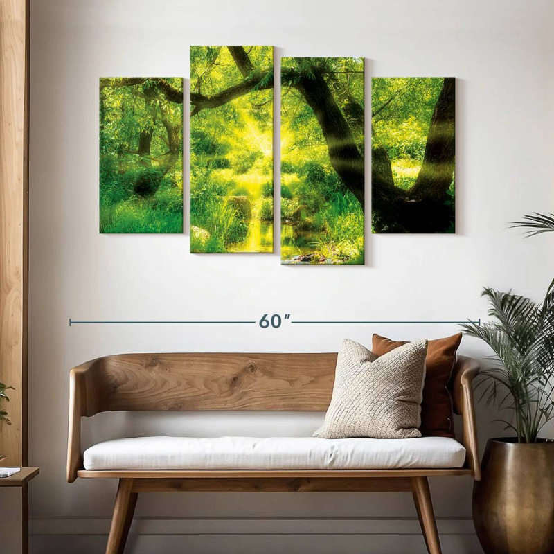 Kerrick Forest Sunburst, 32" H x 52" W