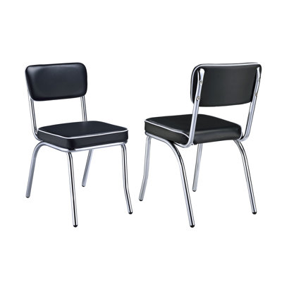 Ensemble de 2 chaises d'appoint rembourrées