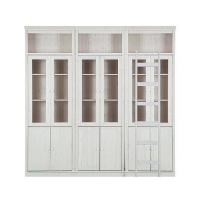 Deirra 223cm H x 222cm W Library Bookcase