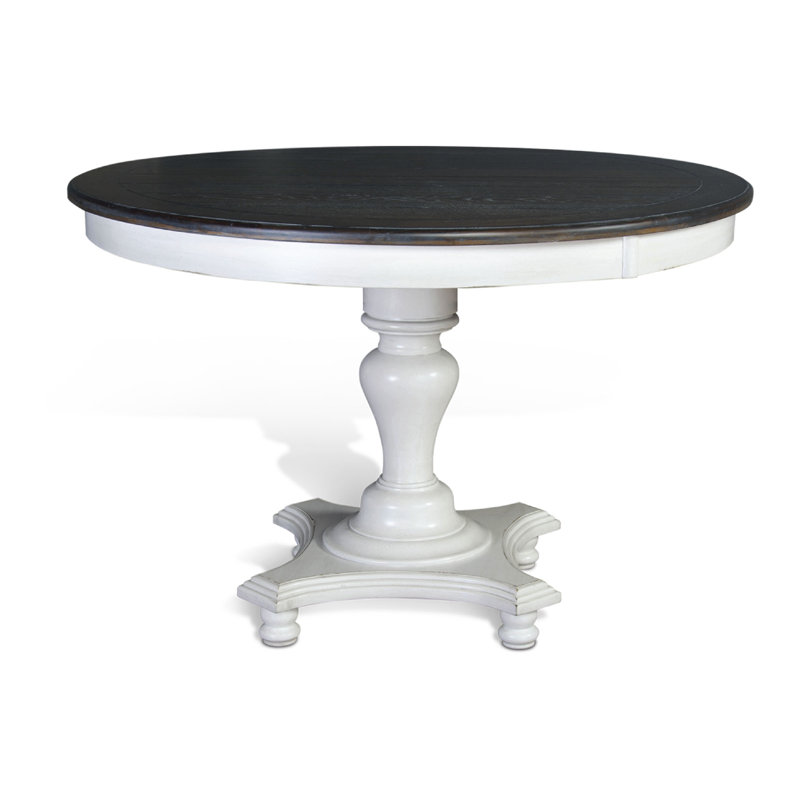 Table de salle à manger en bois massif Harvey, H 36 po x l 54 po x P 54 po
