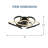 22" Black Modern Flush Mount Low Profile Ceiling Fan with Light and Smart APP Control