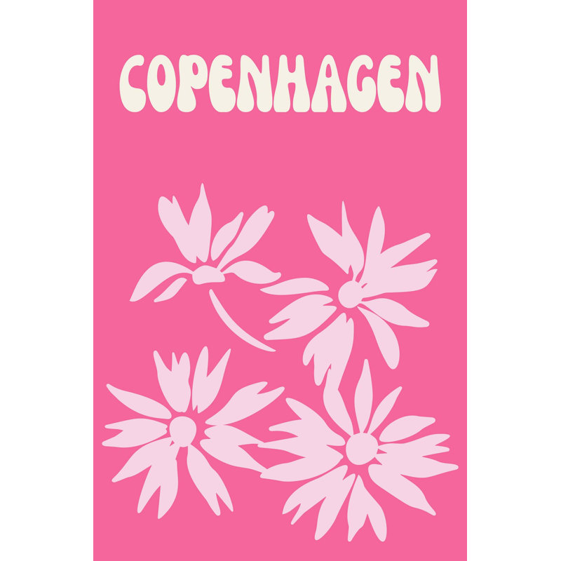 Copenhagen Graphic Art Canvas, 50" H x 33" W, Unframed