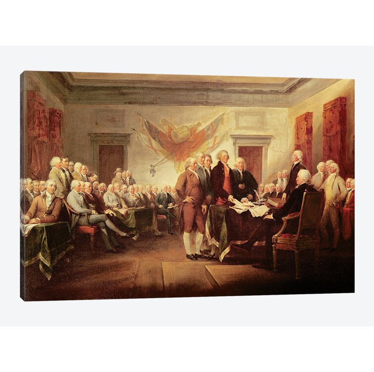 Bless international Declaration Of Independence, C.1817 (US Capitol  Collection) by John Trumbull Gallery-Wrapped Canvas Giclée Wayfair