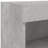 vidaXL Bedside Cabinet with LED Lights Storage Side Table Floating Nightstand