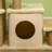 Adjustable Height Cat Stairs with Scratching Post for Sofa, Beige