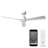 52" 3 Blade Smart Ceiling Fan with Remote Control Included-48461465-48461461