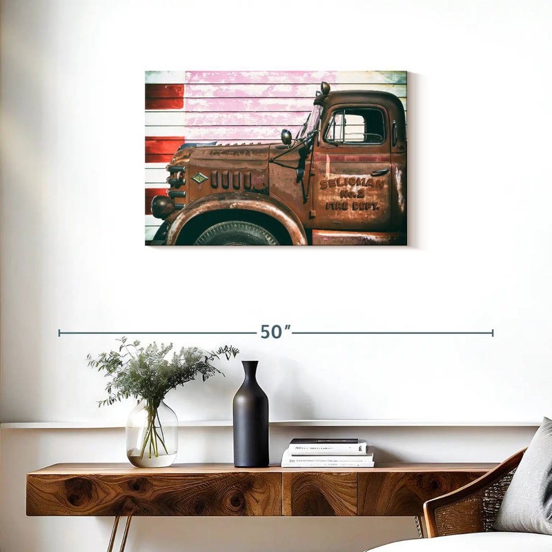 Mehar American West Fire Dept US 66, 20" H x 30" W