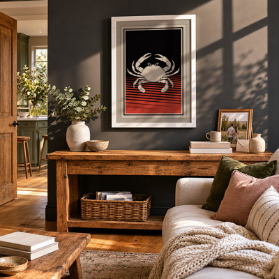 Crab Geometric - Framed Print