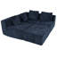 Grand canapé modulaire amovible Boneless, ensemble 3 pièces avec combinaison gratuite, comprenant 4 coussins, idéal pour le salon, la chambre à coucher et un appartement-508481956