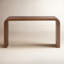 Wynne 55" Wide Writing Desk, Medium Brown-1460235476
