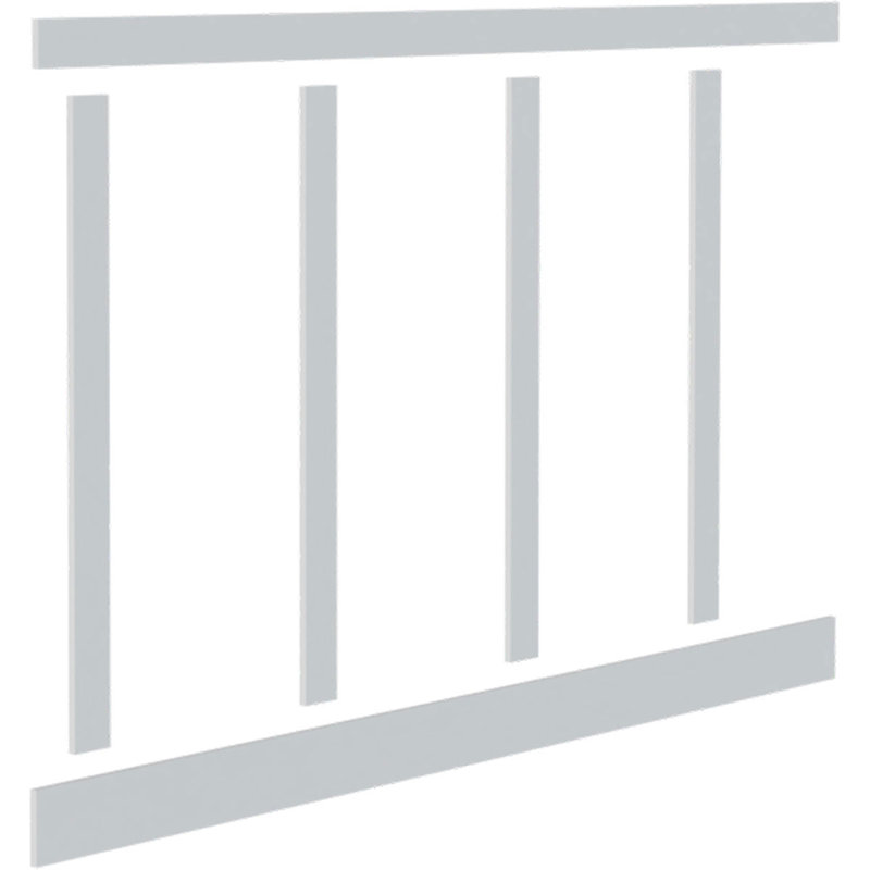 Ensemble de lambris Classic Shaker, 56 po, Large panneau réglable de 20 po
