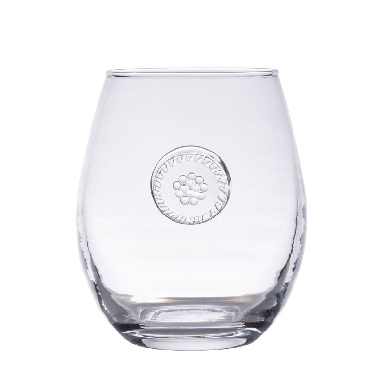 Handmade Glass Stemless Wine Glass