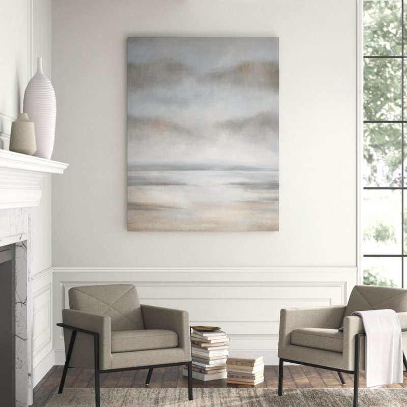 Pearly Sky I Giclee Wall Art Décor By Barclay Butera Print by Barclay Butera, 51" H x 40" W, Image Brush Gel