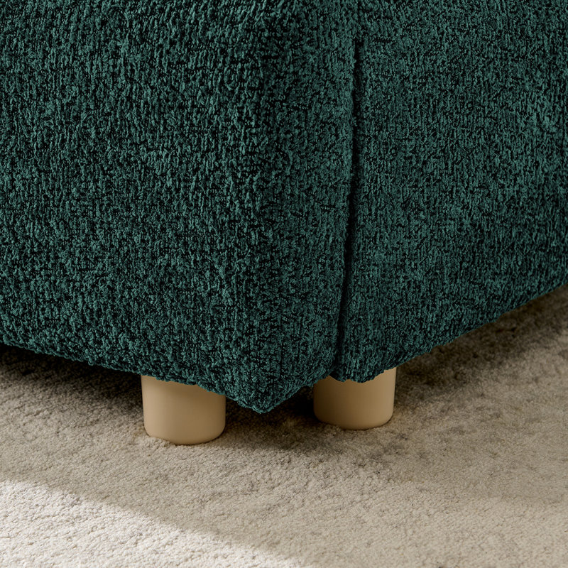 King Size Upholstered Bed Frame, Green