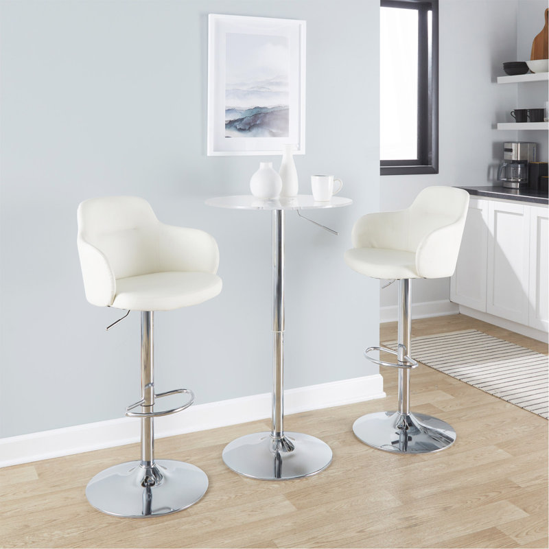 Table de bar contemporaine transparente Clear
