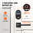 Fingerprint Door Lock, One-Time and Anti-Peeking Password, Silent Mode, Constant Unlock Mode, Aluminum Alloy Panel, Electronic Keypad Deadbolt for Entry Doors, Featuring Fingerprint/Keypad Code/Key