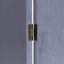 6 Ft. Classic Arch Velvet Room Divider Blue 3 Panel-327438974