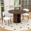Ensemble de table de salle à manger 3 pièces Farmhouse avec tablette de rangement et 2 chaises rembourrées pour petits espaces-2074959549-2074959548