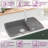 vidaXL Granite Kitchen Sink Single Basin Grey-119892964