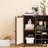 Sideboard Cabinet, 34 Inch, - Paneled, 1 Enclosed 2 Open Shelves, 6 Wine , Spacious Inch Bar Storage, Space, Tabletop-991192812