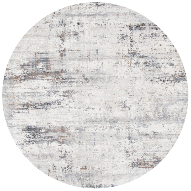 Griner Abstract Indoor Rug, Round 10'