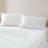 Evelyn Lace Trim Cotton Sheet Set White 4Pc Set-111329012