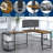 Violetrose L-Shaped Metal Base Computer Desk-16080590