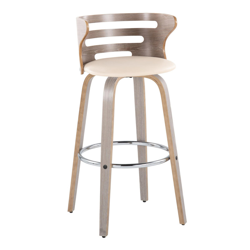 Tabouret de bar Mid-Century, Frêne clair