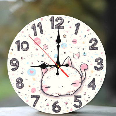 Cute Cat Wall Clock