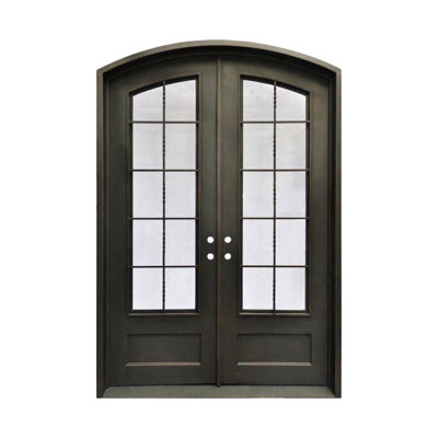 Saville Arch Wrought Iron Door